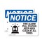 Signmission Fire Alarm Pull Station Keep OSHA Notice Sign, Plastic, 10in W x 7in L, 2PK OS-2PACK-NS-P-710-L-12542 - alternate 1